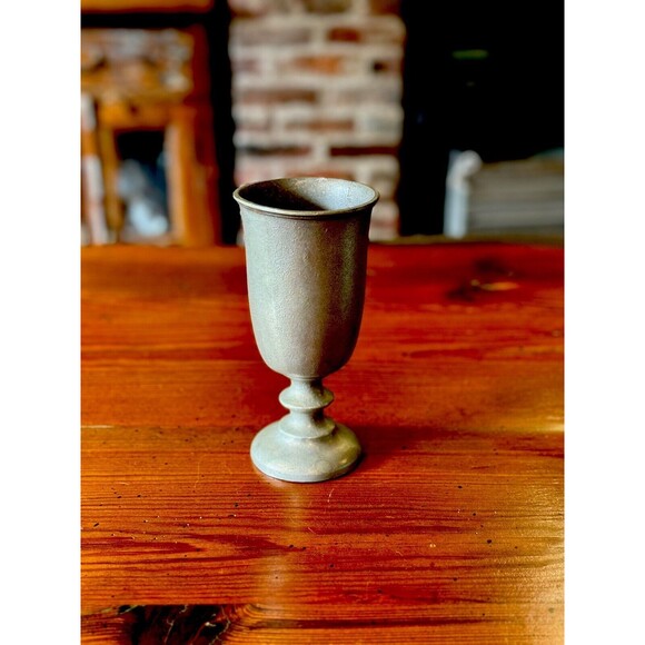 VTG Pewter RWP Tavern Wine Goblet Wilton 7 1/4” Tall Medieval Cosplay Vessel - Picture 8 of 9